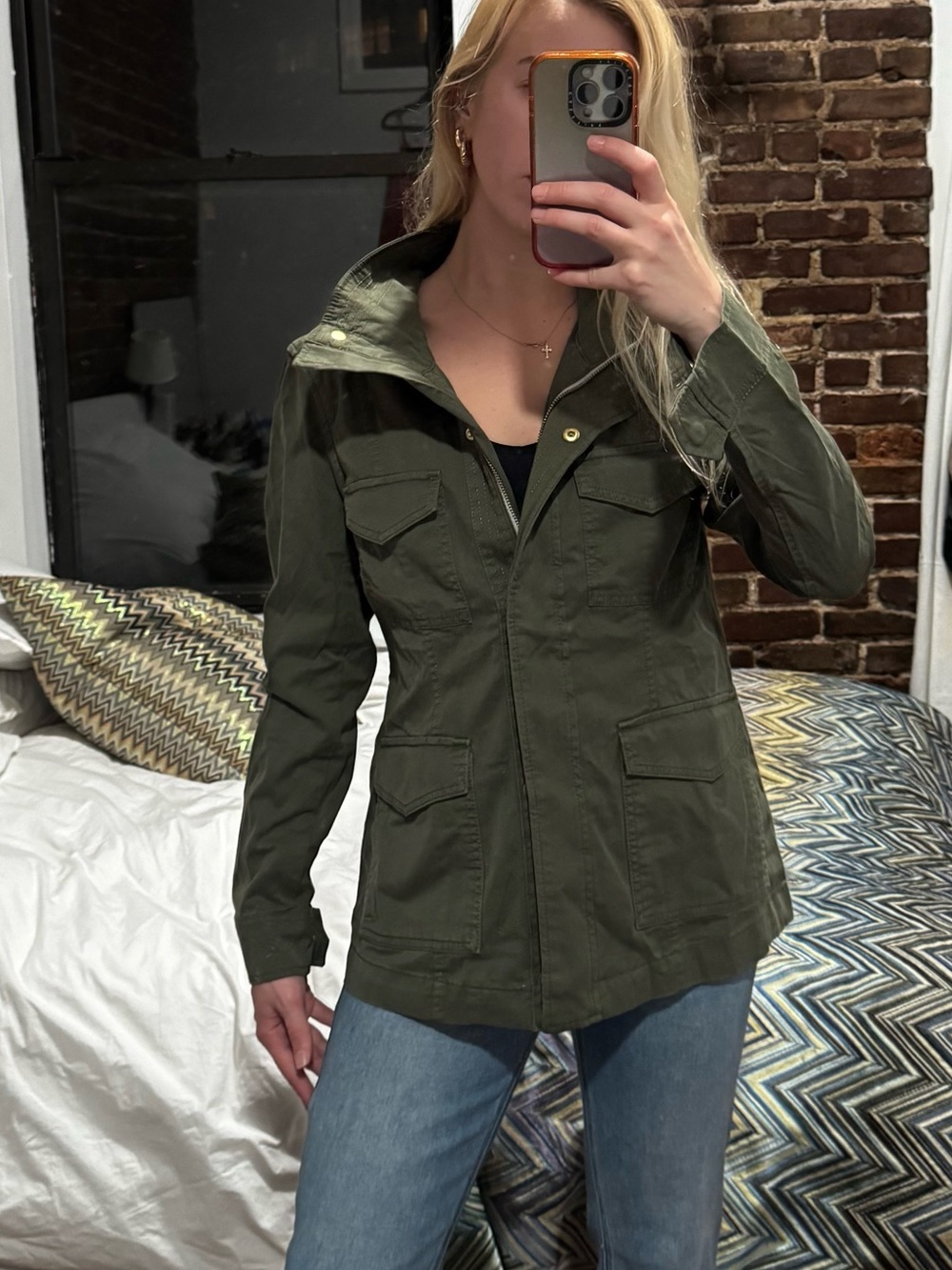 Banana Republic Olive Utility Jacket with Front Pockets - Picture 4 of 8
